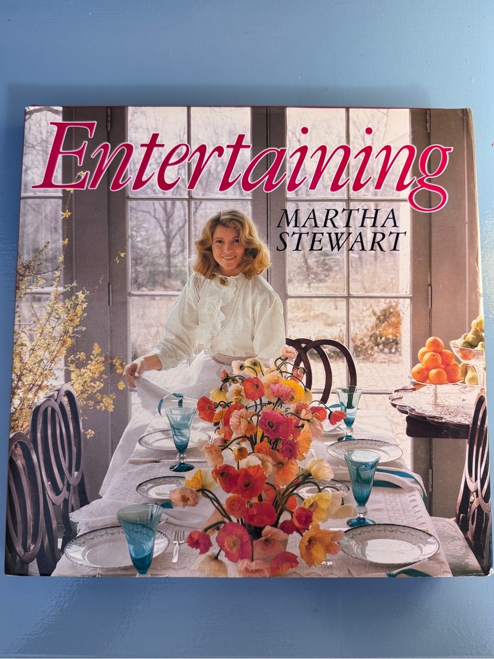 Vintage Martha Stewart “Entertaining” 1982 Hardcover Cookbook (1)